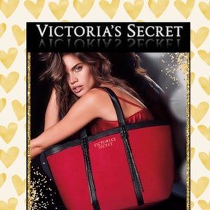 NWT RED & BLACK VICTORIA’S SECRET TOTE